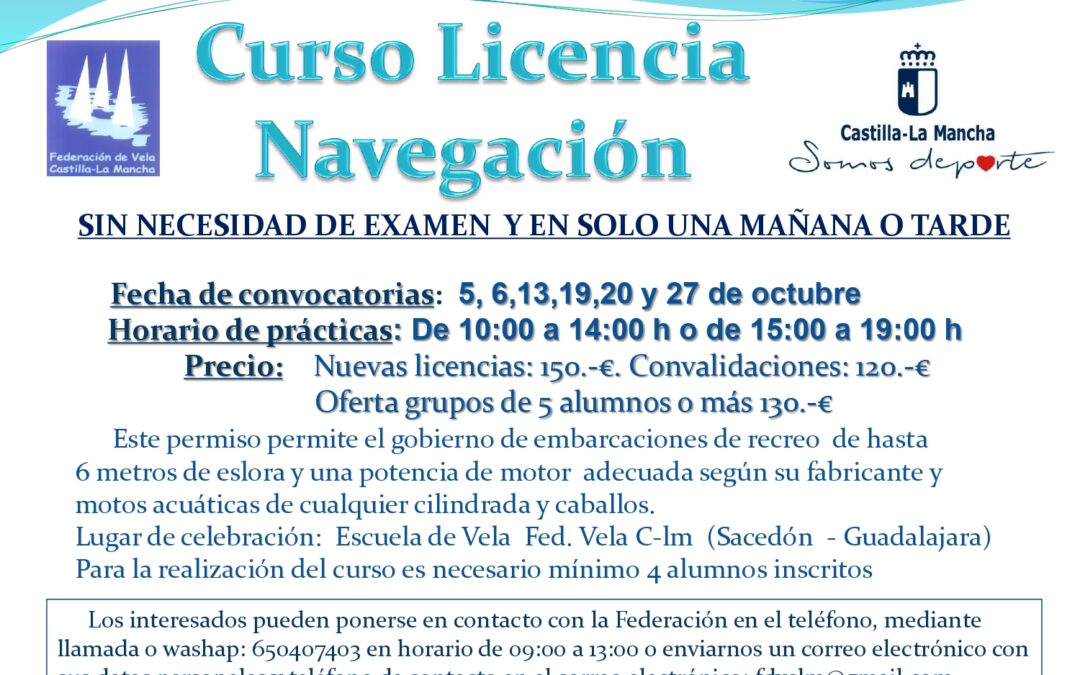 Cursos Licencia de Navegación 2024